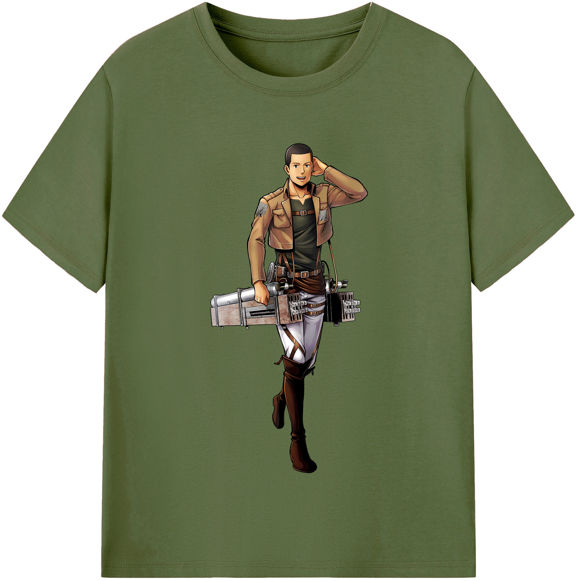 （画像用） 進撃の巨人 Attack on Titan 綿100％半袖Tシャツ（フロントプリント）